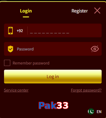 Pak33 login preview